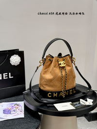 25A Suede Bucket Bag