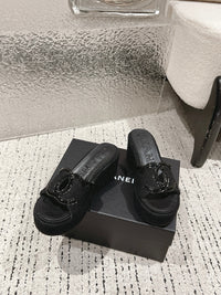 Platform Slide Sandals