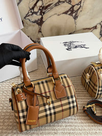 Mini Check Bowling Bag