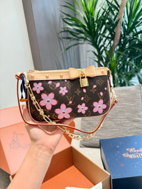 Cherry Blossom Pochette Accessoires Bag