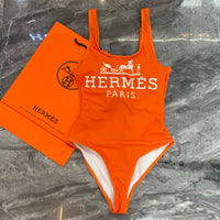 Logo One Piece Swimsuit