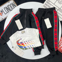 Web Stripe Track Jacket & Joggers Set