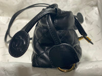 Drawstring Flap Bag Lambskin