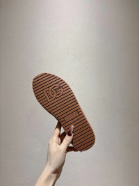Nappa Leather Espadrille Sliders