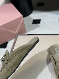 Suede Deck Mules