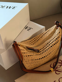 Paula's Ibiza Hammock Hobo Mini Raffia Bag