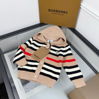Icon Stripe Hooded Cardigan