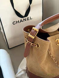Suede Shopping Bag