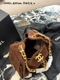 Suede Hobo Bag