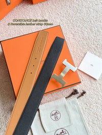 Constance H Belt Buckle & Reversible Leather Strap 38mm