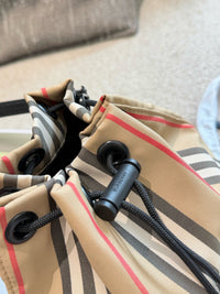 Phoebe Icon Stripe Drawstring Pouch