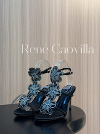 Caovilla Satin Floral Cleo Sandals
