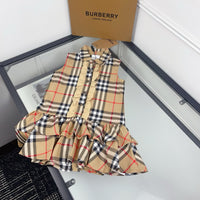 Vintage Check Ruffle Dress