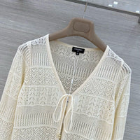 Openwork Knit Cardigan