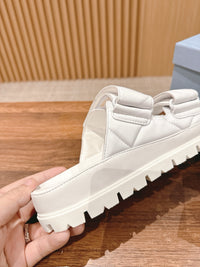 Padded Nappa Leather Slides