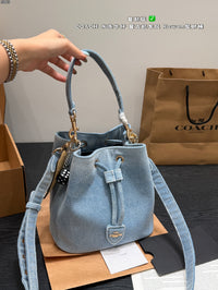 Denim Bucket Bag