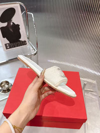 VLogo Espadrille Slides