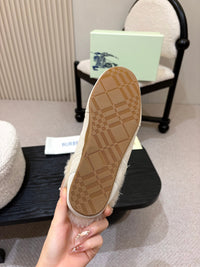26S Shearling Knight Runner Mules
