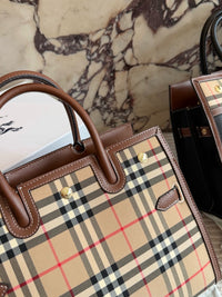 Vintage Check Two Handle Title Bag