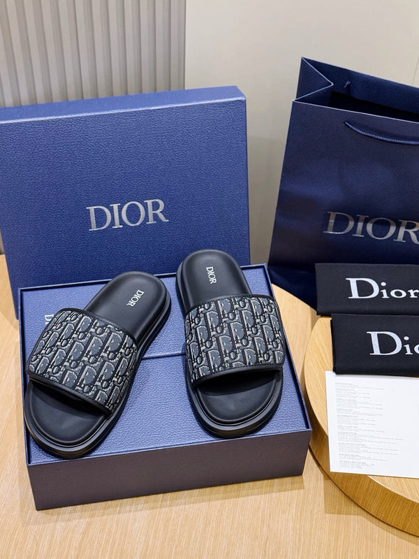 Oblique Slide Sandals