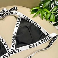Logo Strap Triangle Bikini Set