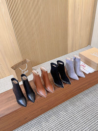 Kate Max Leather Ankle Boots