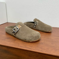 Check Suede Urchin Clogs