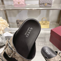 Slide Sandals with Buckles