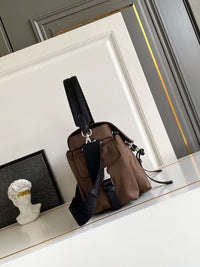 Explore Re-Nylon and Leather Shoulder Bag