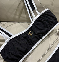 Contrast Trim Bikini Set