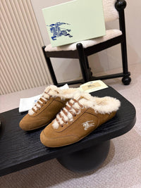 26S Shearling Knight Runner Mules