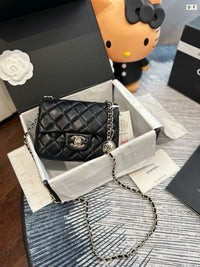 Mini Flap Bag with Lucky Ball Chain