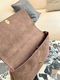 26C Suede Flap Bag