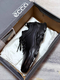 ECCO Black Leather Comfort Sneakers