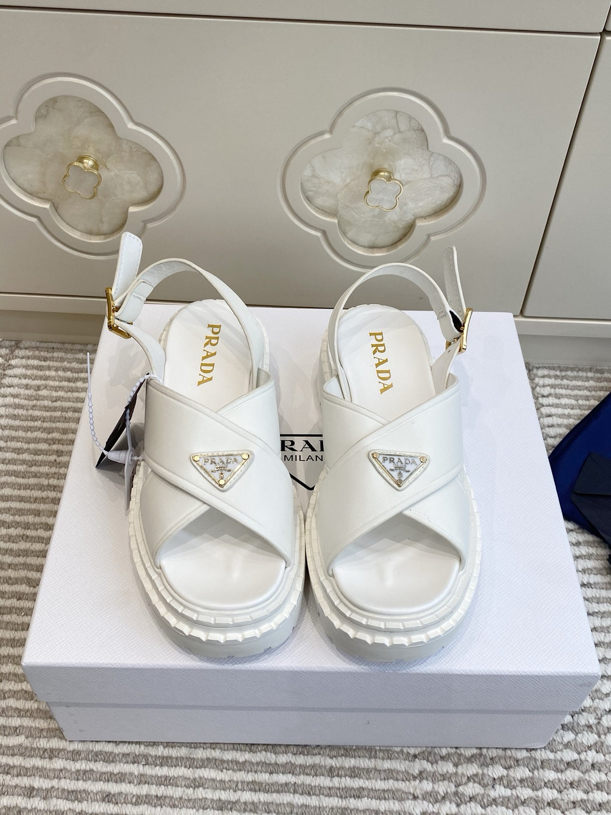 Leather Platform Sandals