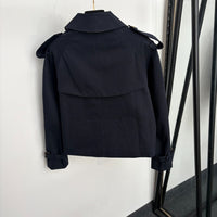 Cropped Gabardine Mayfair Trench Jacket