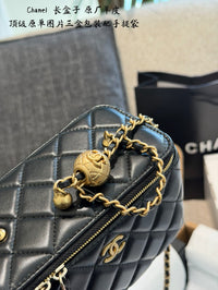 Long Vanity with Chain Lambskin