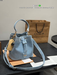 Denim Bucket Bag