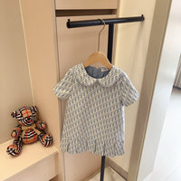 Monogram Pleated Dress