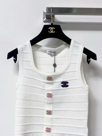 Button Knit Tank Top