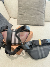E-canvas Check Bum Bag