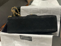 Suede Flap Bag