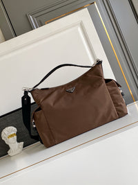 Explore Re-Nylon and Leather Shoulder Bag