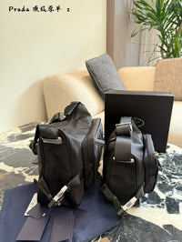 Re-Nylon Saffiano Leather Shoulder Bag