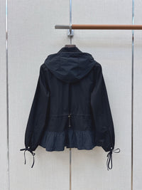 Gabardine Hooded Adenium Jacket