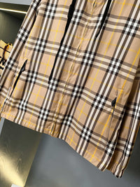 Reversible Check Hooded Jacket