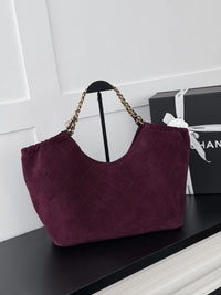26C Suede Shopping Tote