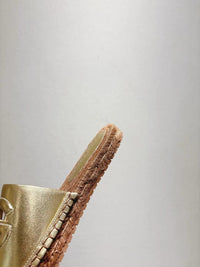 Nappa Leather Espadrille Sliders