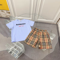 Check T-Shirt & Shorts Set