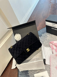 Velvet Flap Bag